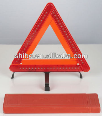 warning triangle, flashing light warning triangle, led lights warning triangle, warning triangle sign board