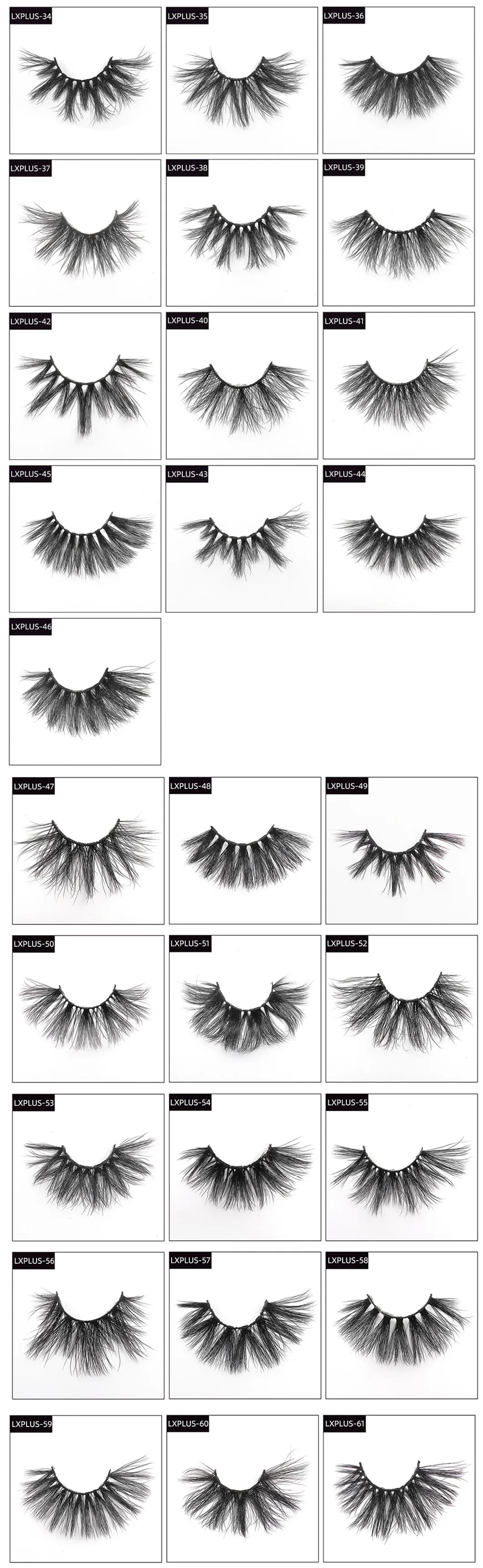 No MOQ 3D 5D 25mm Mink Lashes Wholesale Private Label Real Fur Eyelashes with Package Boxes