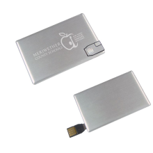 بطاقة معدنية مخصصة شعار محرك أقراص USB