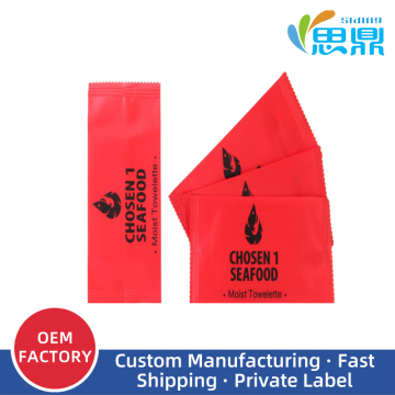 Hotel Wet Wipes with Custom Logo Packaging