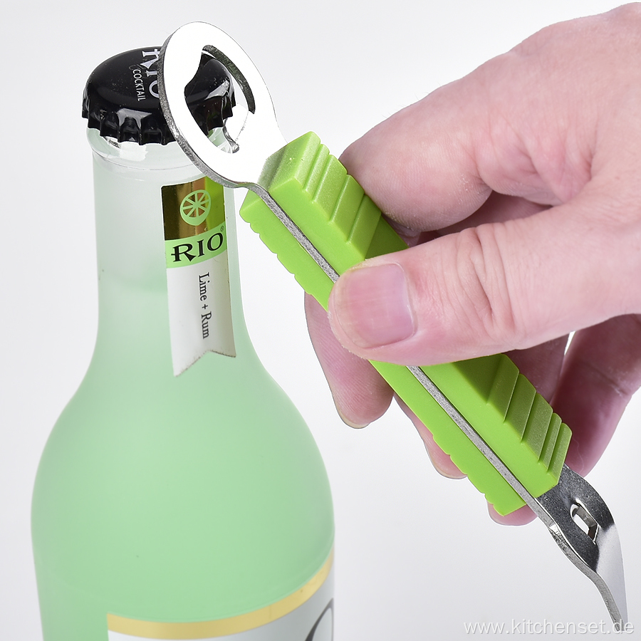 stainless steel peeler bottle opener and knife set