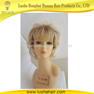 Best selling cheap synthetic sexy lady short wigs middle age women wigs