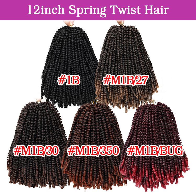 Long spring twist wholesale Beyond beauty spring braids ombre curly pre twisted colored fluffed Spring Twist Hair