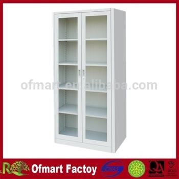 Glass Sliding Door Metal Filing Cabinet