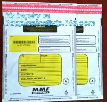 Plastic medical grade plastic bags, Plastic Deposit Security Bank Bag, Plastic Clear Security Bank Deposit Bags