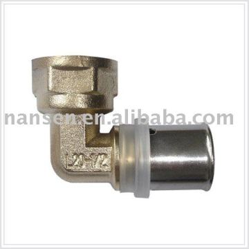 Brass PAP Press Female Elbow Fitting