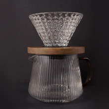 REDA Strawberry glass V60 Pour Over set