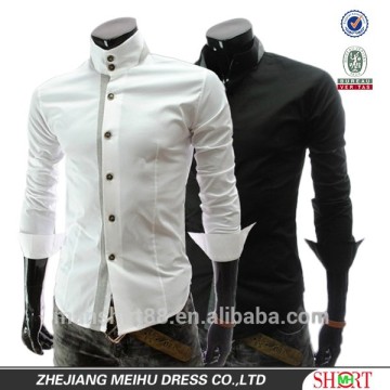 2016 latest dress shirt designs slim fit shirt for man