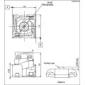 Metralla con una altura de 0,8 a 1,2 mm