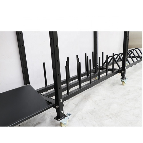 Weight plate bar storage training Gym equipment rack