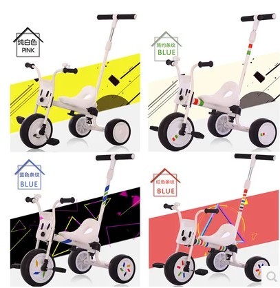 New style kids tricycles with soft push bar