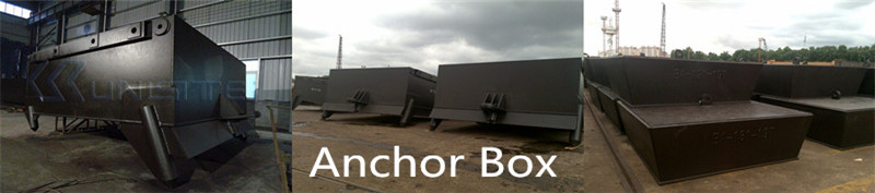 Marine steel anchor boxes