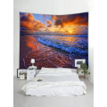 Tapisserie Wandbehang Ozean Meer Welle Meer Küste Strand Serie Tapisserie Sonnenaufgang Sonnenuntergang Abenddämmerung Tapisserie für Schlafzimmer Wohnheim Dekor