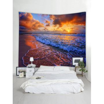 Tapestry Wall Hanging Ocean Sea Wave Sea Coast Beach Series Tapestry Sunrise Sunset Dusk Tapestry for Bedroom Home Dorm Decor