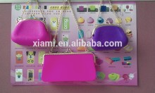 princess style protative metal link metal silicone rubber shoppping hangbags