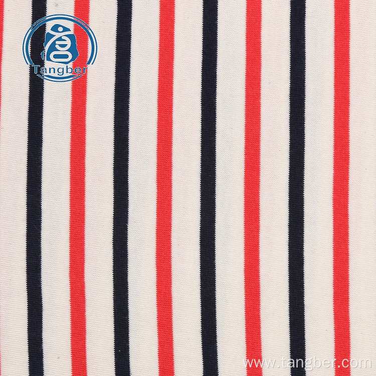 100% cotton yarn dyed stripe knitting fabric cotton