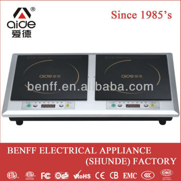 cheaper! timer, power setting button control plastic housing two plate induction cook top