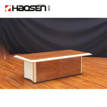 Wooden Office Furniture Luxury Sofa and Coffee Tea Table F6850