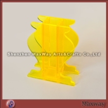 Yellow elegant flagon-shaped acrylic vase/flower vase