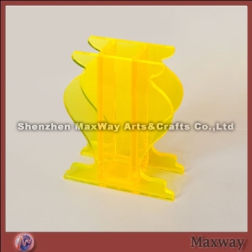 Yellow elegant flagon-shaped acrylic vase/flower vase