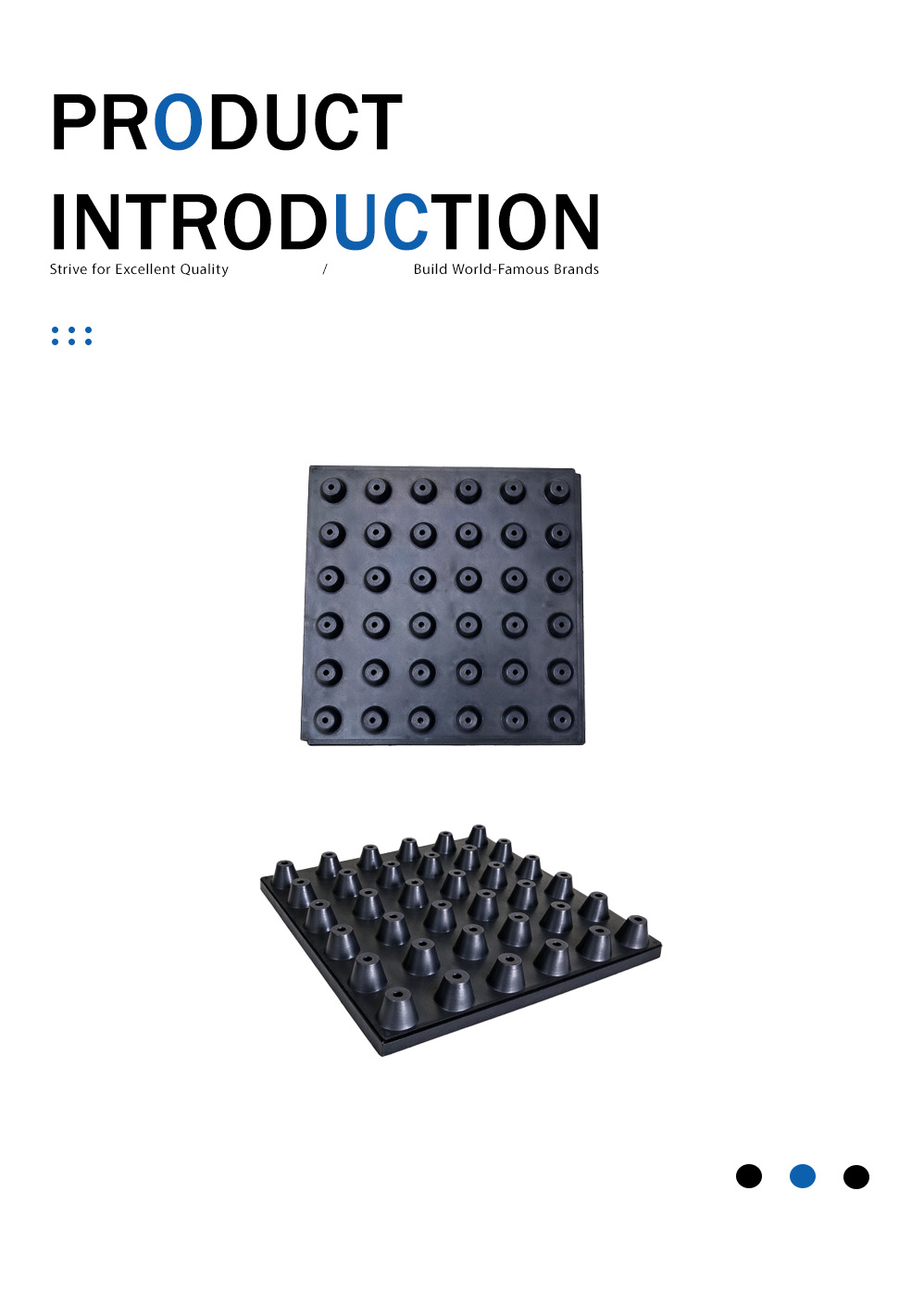 Almofada de isolamento de vibração de piso flutuante Floating Floor Vibration Isolation Pad