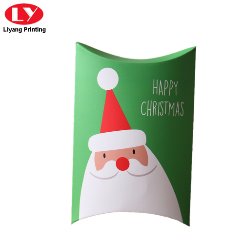 Kotak kertas kemasan kotak bantal hadiah Natal