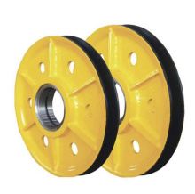 Customized Cast Steel Block Drum Pulley Forging Wheel