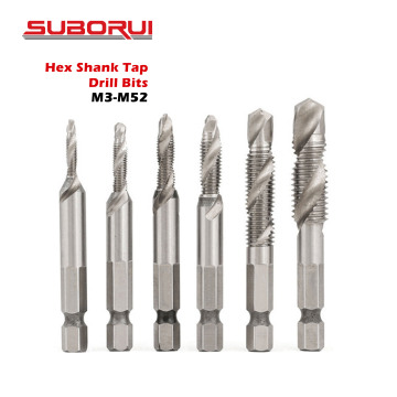 SUBORUI M3-M52 HSS Drill Bits for Hole Drilling and Tapping