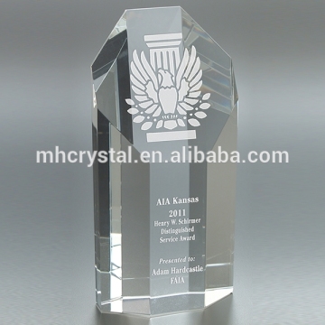 Octagon Tower Crystal Trophy Award MH-J0854