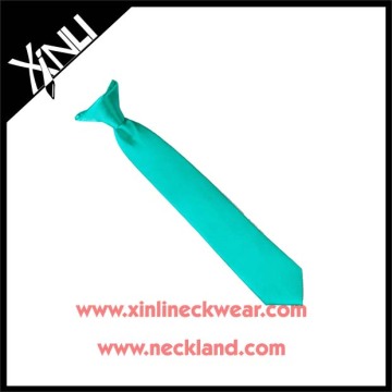 Solid Color Polyester Wholesale Uniform Clip on School Ties