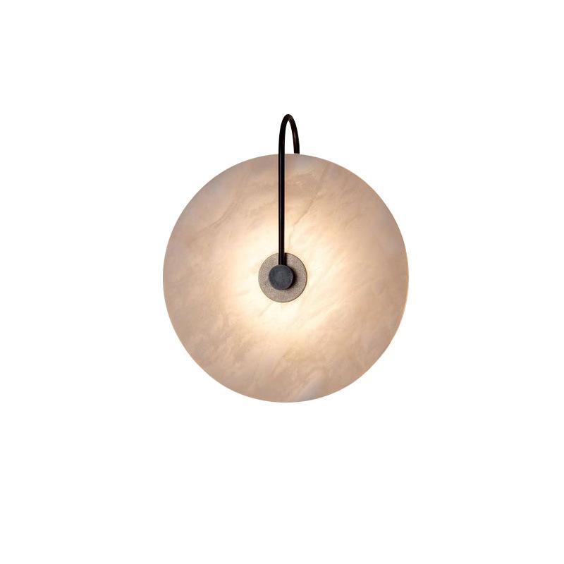  INSHINE White Round Metal Wall Lamp 