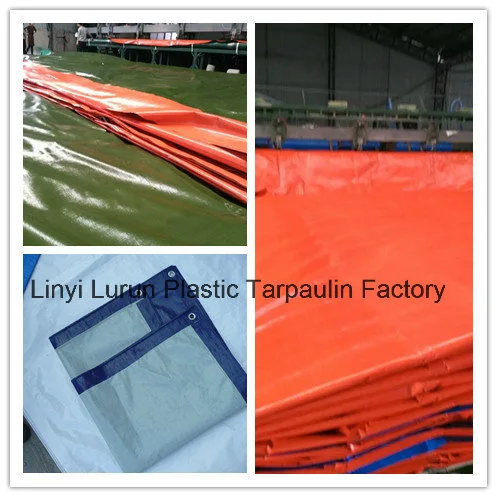 Blue Waterproof PE Tarpaulin Roll, Poly Tarp Truk Cover