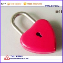 Colorful Heart Shaped Love Lock in Rose