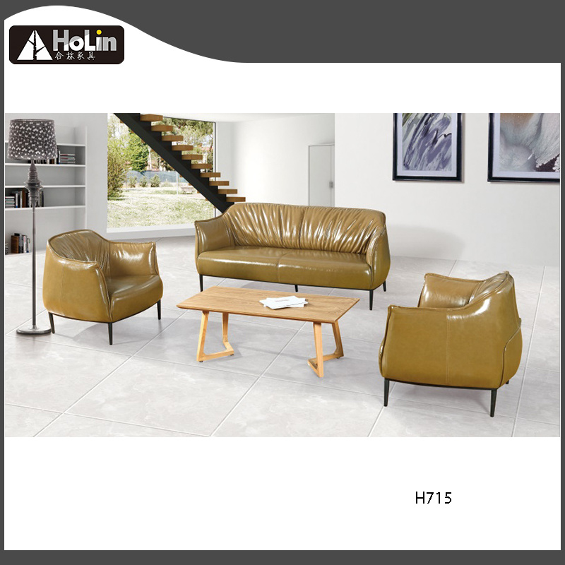 3 Kursi Kantor Sofa PU Kulit Modern