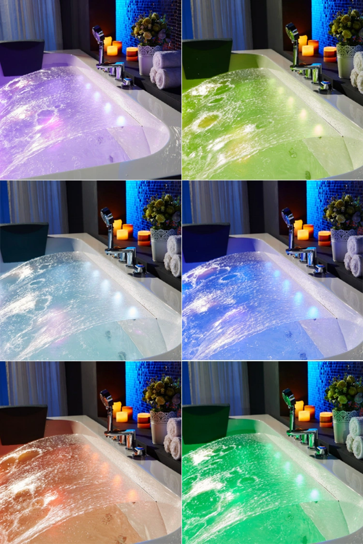 with Colorful Underwater Whirlpool Massage Family Bathtub Micro Bubble Bath