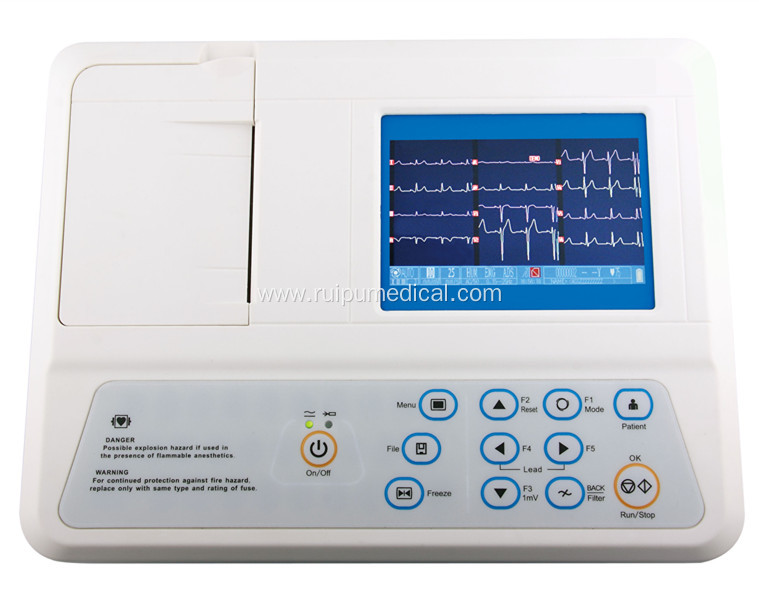 3 Channel ECG Hospital Medical Electrocardiograph Equipment