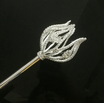 Rhinestone flower scepters