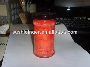 environment protection glass bottled sushi ginger