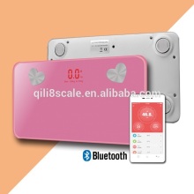 Measures Weight Body Fat Water Bone Mass Digital Bathroom Scales