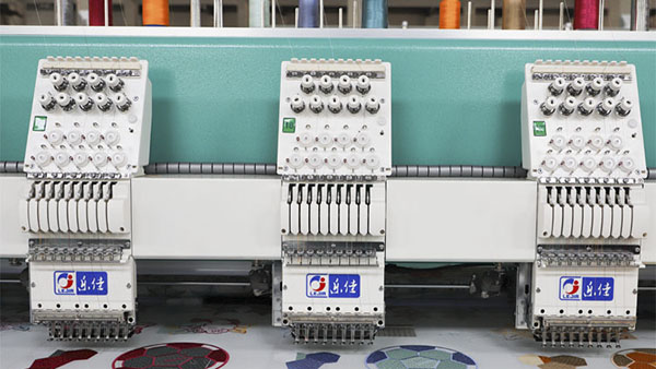 20 heads industrial computerized embroidery machine