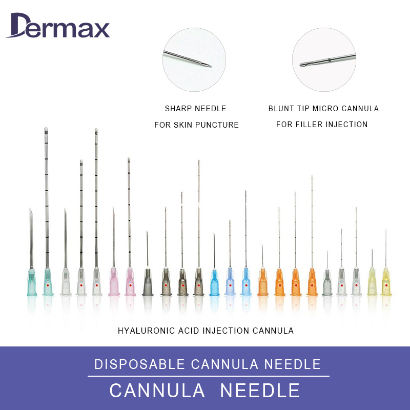 Sterilized Body Micro Cannula Piercing Needles Blunt Tip