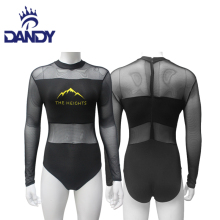 Mesh sexy dance leotards