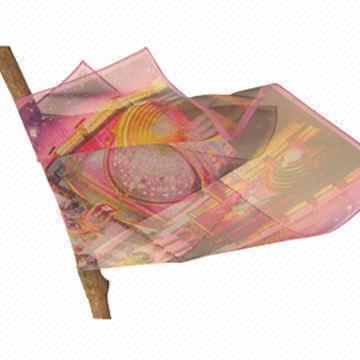 Kvinnors halsduk, hand silkscreen/digital tryckt, färgglad design i olika storlekar