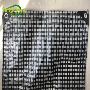 grid tarpaulin rain proof pe tarps with eyelets