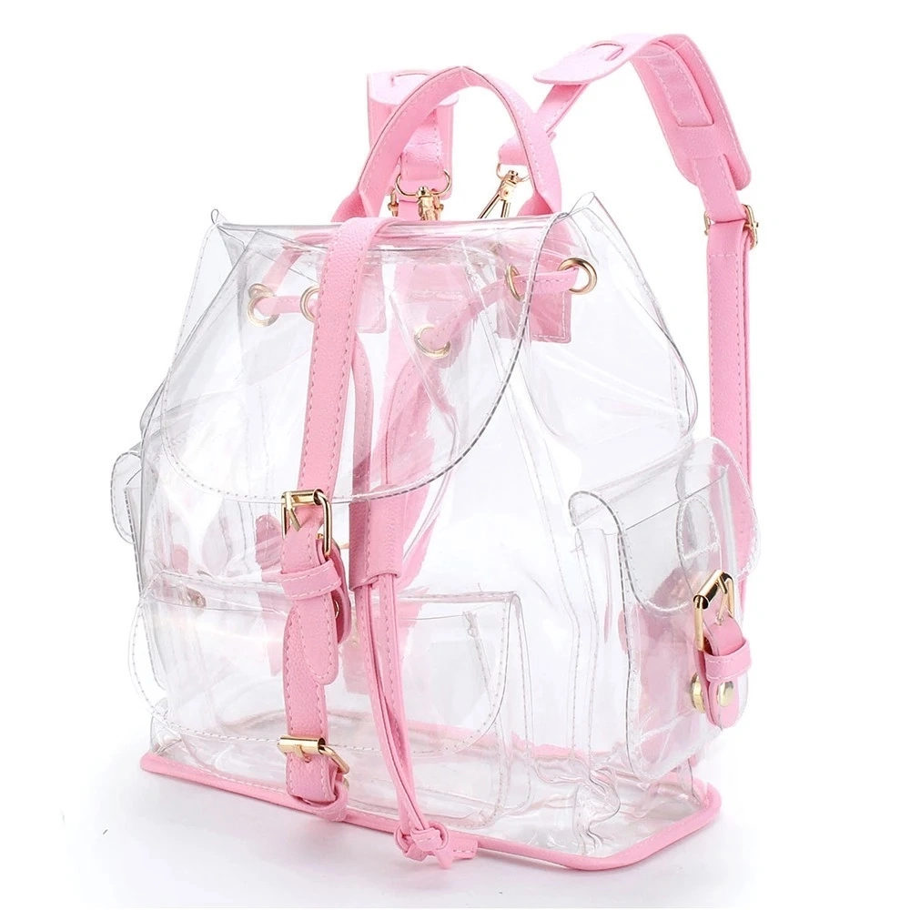 Fashion PVC Clear Bag Waterproof School Backpack Clear School Backpack Bag