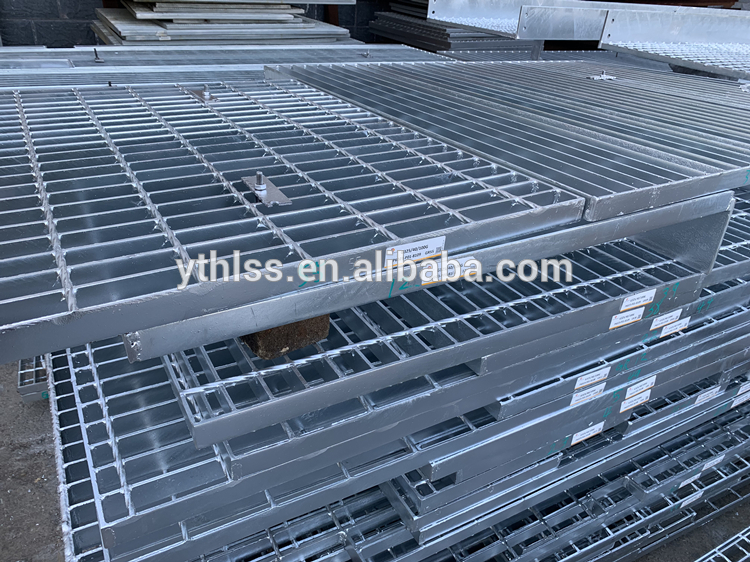 Twisted bar Heavy duty galvanized steel grating for platform