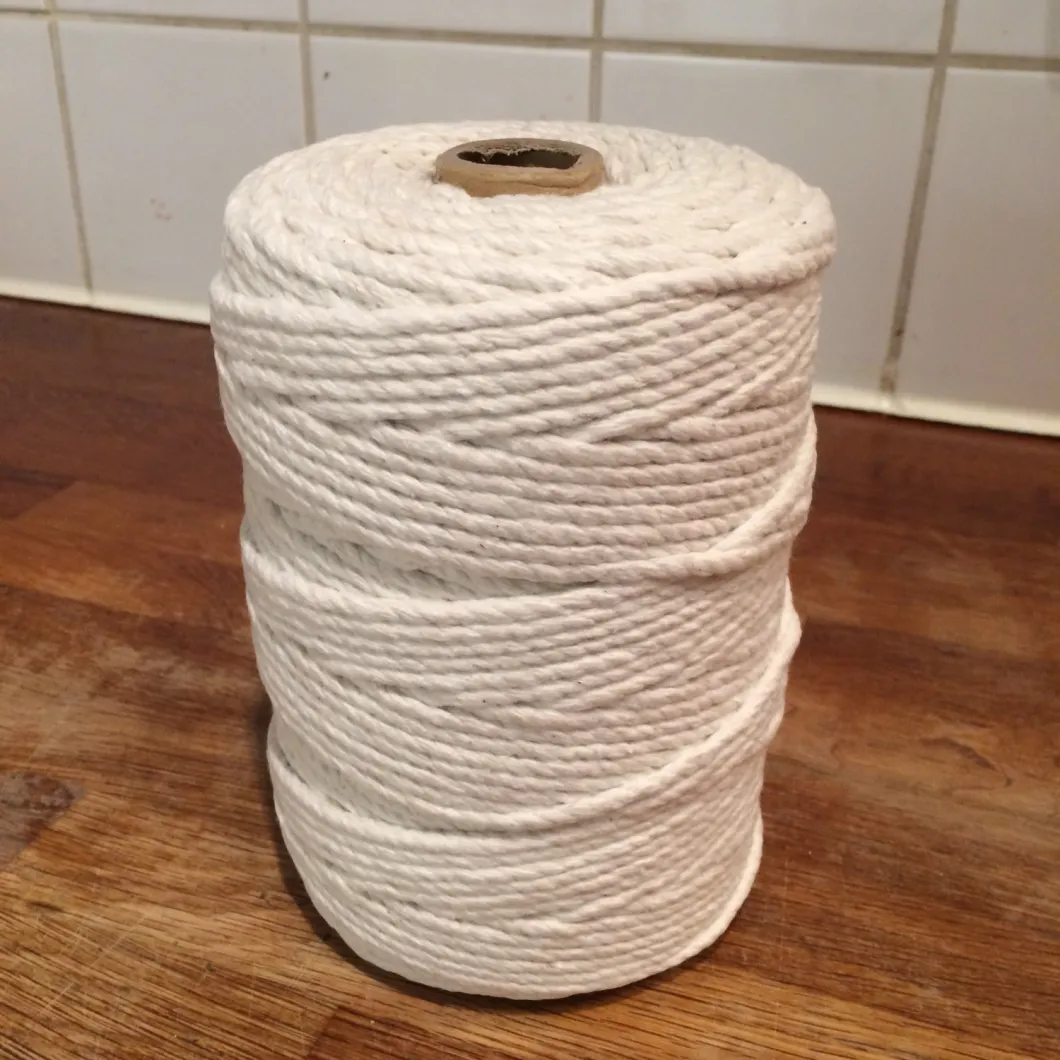 Wholesale Natural Color White Braided Cotton Rope