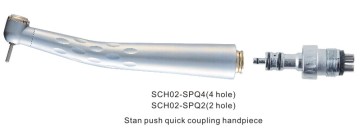 One-way spray Standard Pushbutton quick coupling handpiece