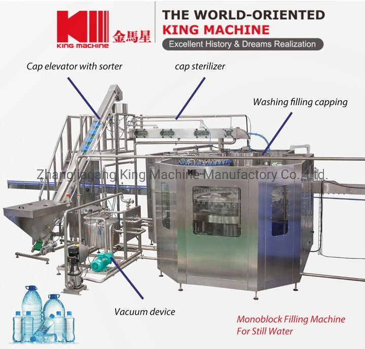 Complete Automatic Pet Bottle Pure Drinking Water Bottling Machine Producing Plant