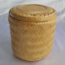 Funeral Product Bamboo Basket Weaving Cremation Urn